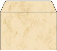 SIGEL DU011 Marbled envelopes, C6, 90 gsm, Beige, 25 Pieces
