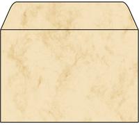 SIGEL DU011 Marbled envelopes, C6, 90 gsm, Beige, 25 Pieces C6 Marble Beige