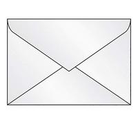 SIGEL DU030 Enveloppes, C6, 100 gsm, transparent, 25 Pieces