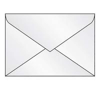 SIGEL DU030 Enveloppes, C6, 100 gsm, transparent, 25 Pieces