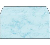 SIGEL DU170 Marbled envelopes, DL, 90 gsm, Blue, 50 Pieces DL (2/3 A4) - 50 piec