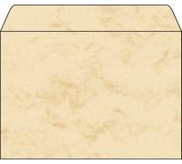 SIGEL DU203 Marbled envelopes, C5, 90 gsm, Beige, 25 Pieces