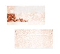 SIGEL DU231 Christmas envelopes "Golden Dream", DL, without window, 90 gsm, 50 Pieces