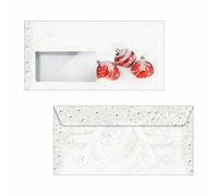 SIGEL DU247 Christmas envelopes "Winter Flair", DL, with window, 90 gsm, 50 Piec