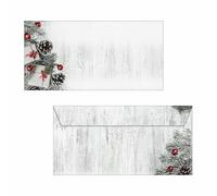SIGEL DU416 Christmas envelopes "Scandinavian Christmas", gummed, DL, 50 Pieces