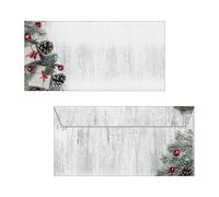 SIGEL DU416 Christmas envelopes "Scandinavian Christmas", gummed, DL, 50 Pieces