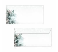 SIGEL DU424 Christmas envelopes "Eucalyptus magic", gummed, DL, 50 Pieces