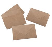 SIGEL DU700 Set of 24 envelopes, Kraft paper, without window, C6 (11.4 x 16.2 cm)