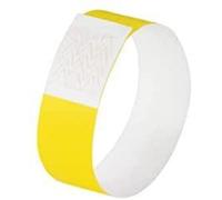 SIGEL EB213 Event Wristband, soft, 25.5 x 2.5 cm, neon Yellow, 120 Pieces yellow