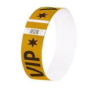 SIGEL EB217 Event Wristband, soft, 25.5 x 2.5 cm, "VIP", gold, 120 Pieces