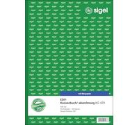 Sigel EDV-Kassenbuch (Steuerschiene 300) Kassenbuch A4 EDV 2x50Bl STEUERSCHIENE 300