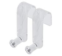 SIGEL MU162 FliPiecehart Hooks, transparent, acrylic, 2 Pieces