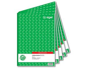 Sigel Forms - Delivery Notes De A4 Carbonless Copying, 2 x 40 Sheets 5 piece