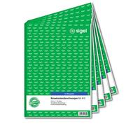 Sigel Forms - Travel Abrechnungen A4 Monthly with Blue Carbon Paper, Monthly, 50 Sheets (Pack of 5) 5 piece
