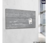 SIGEL GL148 Premium Glass GREY Magnetic Board 91x46cm Whiteboard Dry-Wipe