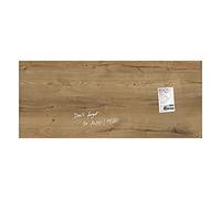 SIGEL GL247 Premium Glass magnetic Board, glossy surface, 130 x 55 cm, easy mounting, brown - Artverum