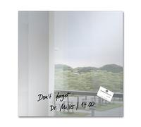 SIGEL GL275 Premium Glass magnetic Board, glossy surface, 48 x 48 cm, easy mounting, - Artverum