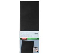 SIGEL GM100 Beverage Folder - 1 piece - incl. 2 Double Clear Pockets for 8 Pages - Rubber Binding - 1/2 A4 - Black