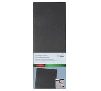 SIGEL GM101 Beverage Folder - 1 piece - incl. 2 Double Clear Pockets for 8 Pages - Rubber Binding - 1/2 A4 - Anthracite