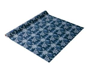 SIGEL GP114 Christmas Wrapping Paper "Frosty Nights", 5 m x 70 cm, White / Blue