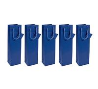 SIGEL GT505 Gift bags, for bottles, 35 x 10 cm, matte, dark Green, 5 Pieces