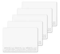 SIGEL H6301 Paper Desk pad- dot Grid - Dotted (dot Grid) - White - Approx. A2-2026/2027/2028 - DE/EN/FR/NL - 30 Sheets - FSC-Certified - Pack of 5