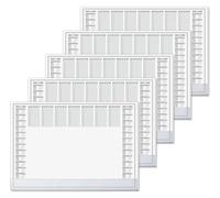 SIGEL H6366 Paper Desk pad- Weekly Planner - Grey - Approx. A2-2026/2027 - DE/EN/FR/NL - 40 Sheets - FSC-Certified - Pack of 5