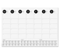 SIGEL H6550 Paper desk pad- monthly planner - grey - approx. A2-2026/2027/2028 - DE/EN/FR/NL - 12 sheets - FSC-certified