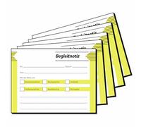 Sigel HF142 German Language Accompanying Note (Begleitnotiz) 100x75 mm, 5 Pieces