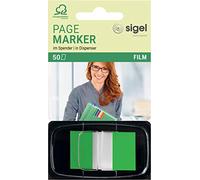 SIGEL HN493 Index Page Marker, Film, strip-size:25x43 mm, 50 strips, Green