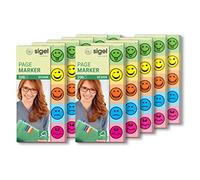 SIGEL HN502 Index markers, 4 colours (500 strips per colour), strip-size 1.2 x 4.5 cm, 10 Pieces