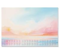 SIGEL HO313 Paper Desk Pad, with 3-Year Calendar, A2 (59.5 x 41 cm), Design Magic Sunset, 80gsm, 30 Sheets