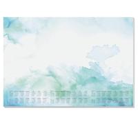 SIGEL HO314 Paper Desk Pad, with 3-Year Calendar, A2 (59.5 x 41 cm), Design Watercolor sea, 80gsm, 30 Sheets