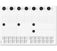 SIGEL HO506 Paper Desk Pad, with 2-year calendar, 42 x 29.7 cm, design Blackand