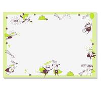 SIGEL HO900 Paper Desk Pad - Superheroes - Light Green - A3 - undated - Language-Neutral - 30 Sheets - FSC Certified