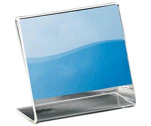 SIGEL Information/Price Holder 5.20 x 4.40 cm | PA105, pack of 10, angled, clear acrylic