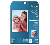 SIGEL IP677 InkJet Ultra Photo Paper, glossy, 260 gsm, A4, 20 sheets