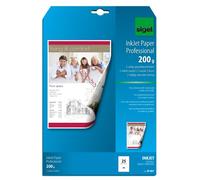 SIGEL IP681 InkJet Paper, two-sided coated, White, for double-sided printouts, 200 gsm, A4, 25 sheets