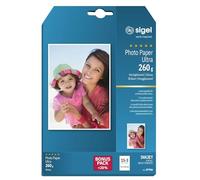 SIGEL IP706 InkJet Ultra Photo Paper, Photo Format, glossy, 260 gsm, 13x18 cm, 15+ 3 sheets