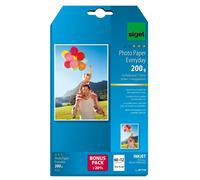 SIGEL IP719 Everyday Photo Paper, InkJet, glossy, 200 gsm, 10 x 15 cm, 60 + 12 s