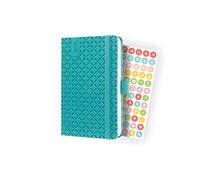 SIGEL J4102 Jolie Weekly planner 2024, hardcover, 9,5 x 15 cm, 174 pages, petrol Blue