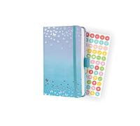 SIGEL J4346 Jolie Weekly planner 2024, Butterfly Confetti Candy, 9,5 x 15 cm, hardcover, 174 pages, Blue, violet