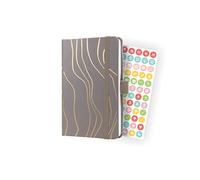 SIGEL J4350 Jolie Weekly planner 2024, Mocca Meringue, 9,5 x 15 cm, hardcover, 174 pages, brown