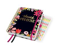 SIGEL J4600 Jolie Spiral diary 2024, Flower Love, 16,8 x 21,5 cm, hardcover, 240 pages, Black, Pink