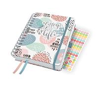 SIGEL J4602 Jolie Spiral diary 2024, Rose Inspiration, 16,8 x 21,5 cm, hardcover, 240 pages, Pink, mint Green, Grey