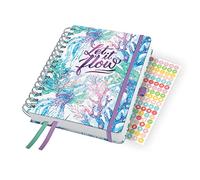 SIGEL J4604 Jolie Spiral diary 2024, Underwater Miracles, 16,8 x 21,5 cm, hardcover, 240 pages, purple, Green, Blue