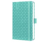 SIGEL J6102 Weekly planner Jolie 2026-1 year - approx. A6 - Aqua Green - 2 pages = 1 week - hardcover - 80 gsm - petrol green - 174 p. - FSC-certified