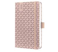 SIGEL J6130 Weekly planner Jolie 2026-1 year - approx. A6 - Pearl Rose - 2 pages = 1 week - hardcover - 80 gsm - rose - 174 p. - FSC-certified