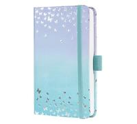 SIGEL J6346 Weekly planner Jolie 2026-1 year - approx. A6 - Butterfly Confetti Candy - 2 pages = 1 week - hardcover - 80 gsm - blue/violet - 174 p. - FSC-certified