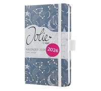 SIGEL J6348 Week to View Diary A6 Hardcover Blue White FSC Certified Pretty